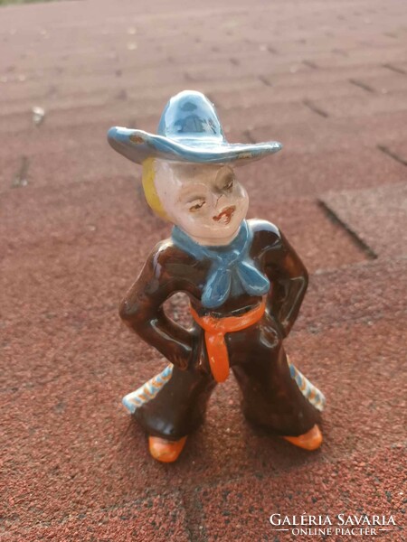 Spanish ceramic figure - cowboy child