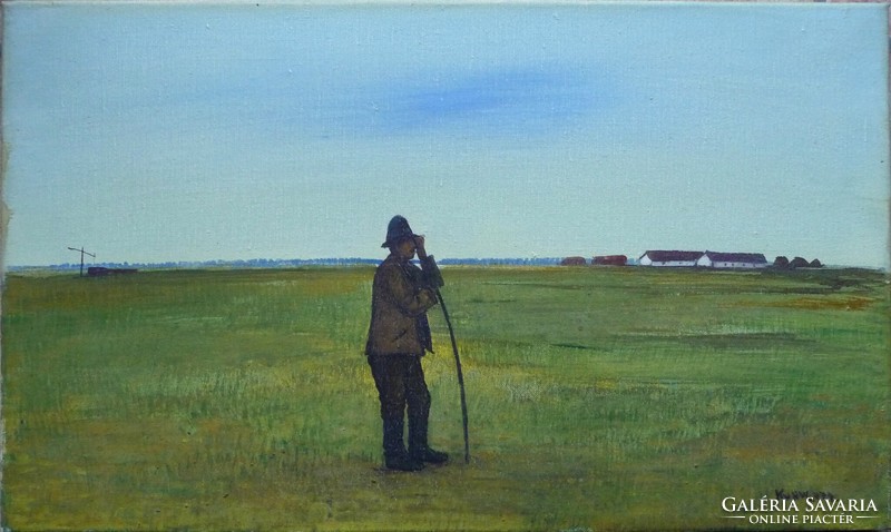 Kurucz d. István - shepherd on the edge of the village