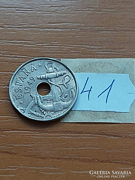 Spain 50 centimeter 1949 copper-nickel francisco franco 41.