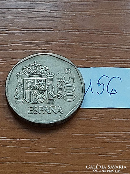 Spain 500 pesetas 1989 juan carlos and sofia, aluminum bronze 156.