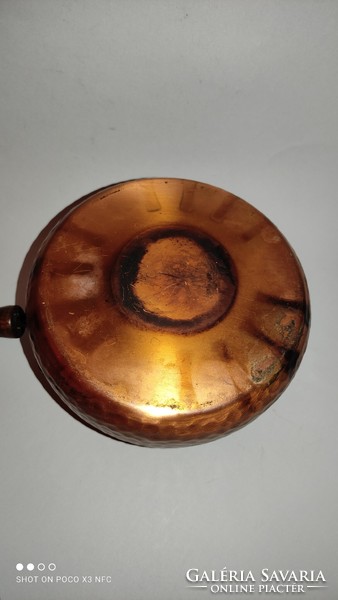 Hand made copper pot kettle with handle