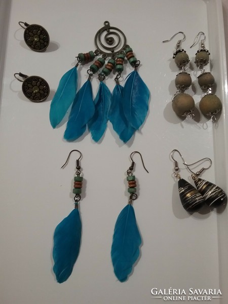 Retro earrings, pendant