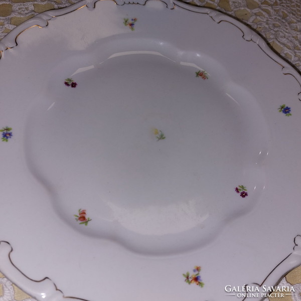 Zsolnay virágos lapos tányér