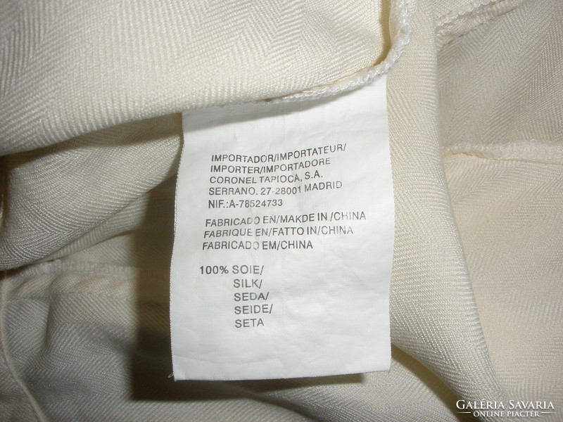100% Silk jacket, cream
