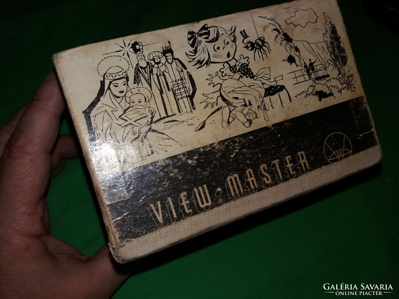 1942 Usa wiev master 3 d slide movie with picture viewer box with catalog by pictures