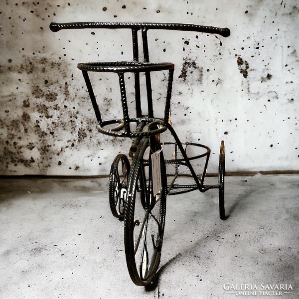 Retro, vintage, loft vas viràgtartó bicikli