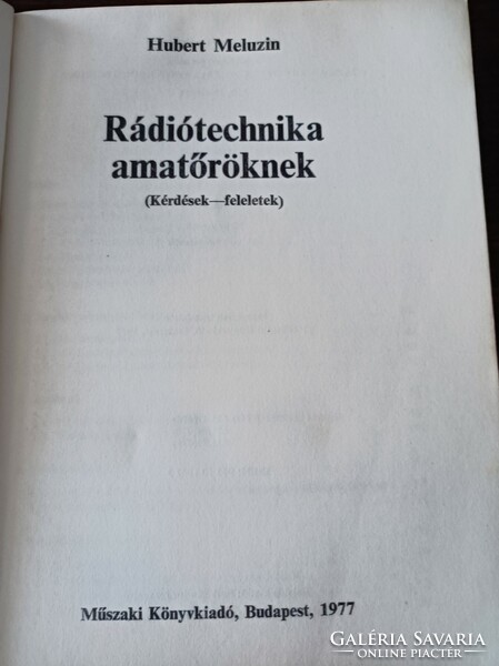 Ràdiótechnika amatőröknek Hubert Meluzin 1977