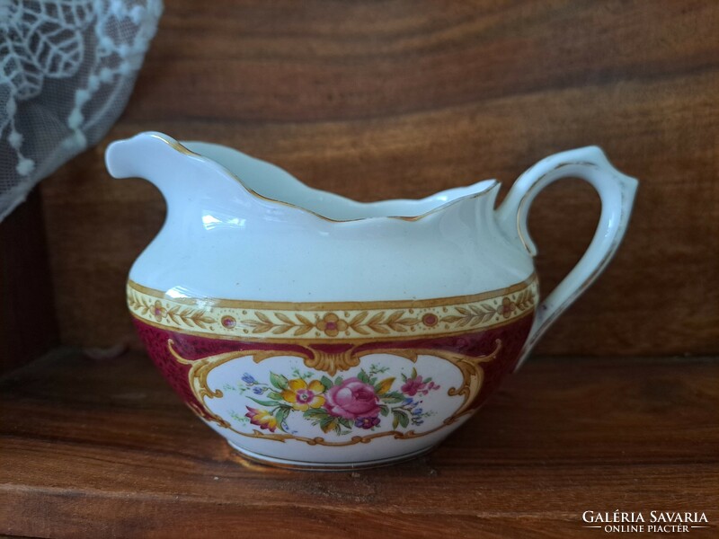 Old! Royal albert crown lady hamilton sugar bowl and milk spout