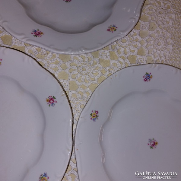 Zsolnay floral flat plates