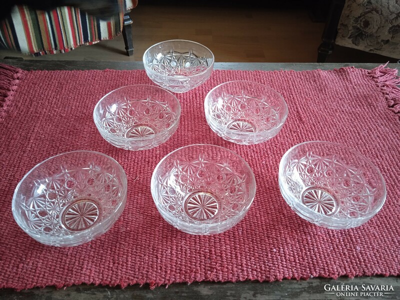 Crystal bowls 12-cm 6 pcs