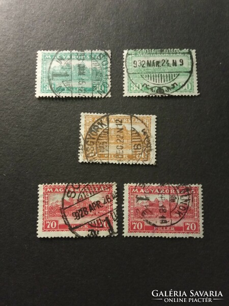 Stamp 1928-1933 penny row Buda Castle row Hungarian Royal Post