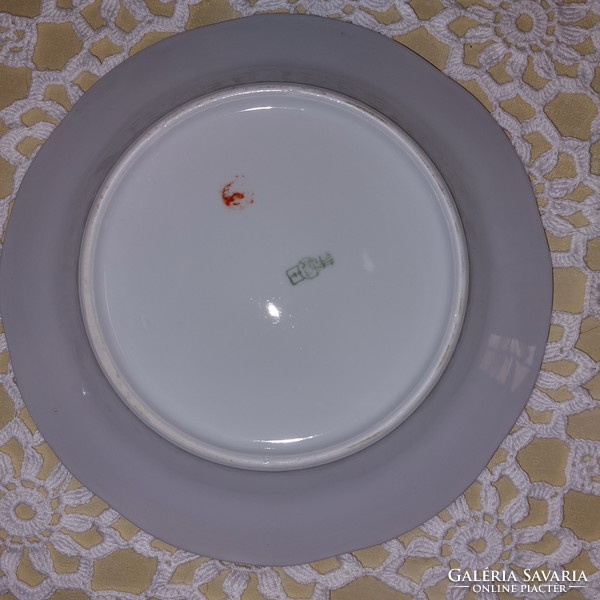 Zsolnay porcelain, beautiful floral cake plate