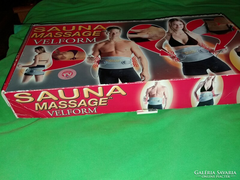 Tv shoppos velform massage sauna belt for dieters with sports box according to the pictures