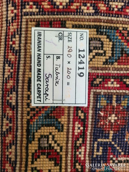 Beautiful sarapi hand-knotted 200x290 cm wool persian rug bfz538
