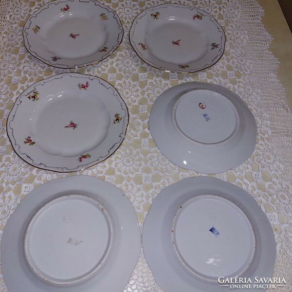 Zsolnay porcelain, beautiful floral cake plates