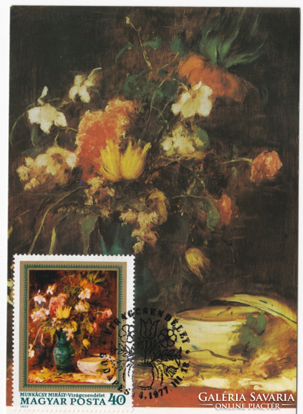 Mihály Munkácsi: still life - cm postcard