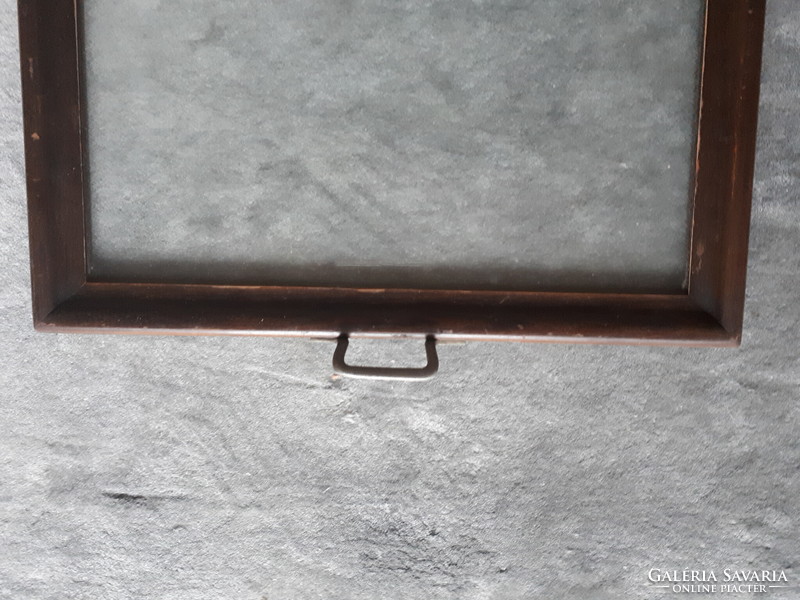 Antique glass serving tray