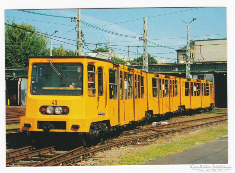 Millenium underground railway articulated train unit - top card postcard