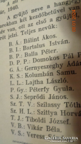 99 Székely folk songs: József Tiboldi 1940. Rózsavölgyi and tsa.