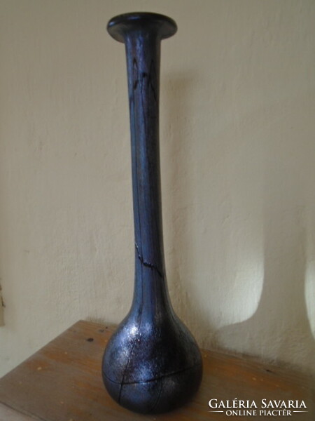 Wmf, studio art glass iridescent glass vase 40 cm marked dream beautiful hand blown