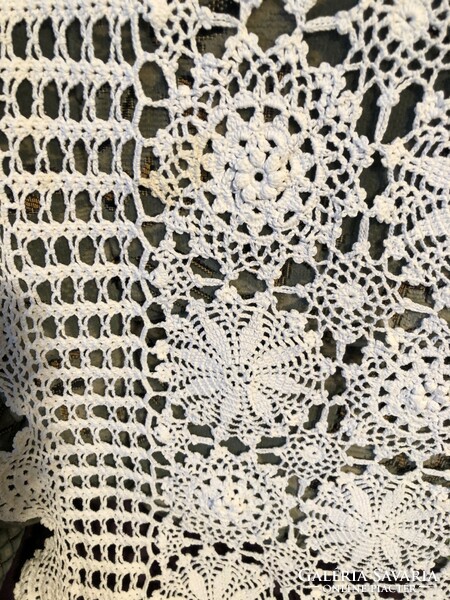 Beautiful crocheted tablecloth, handmade