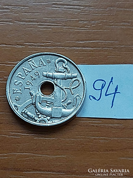 Spain 50 centimeter 1949 (52) copper-nickel francisco franco 94.