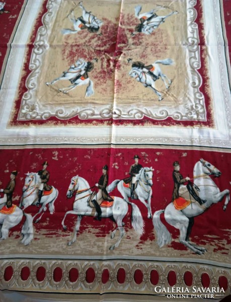 Tablecloth with equestrian scenes for sale