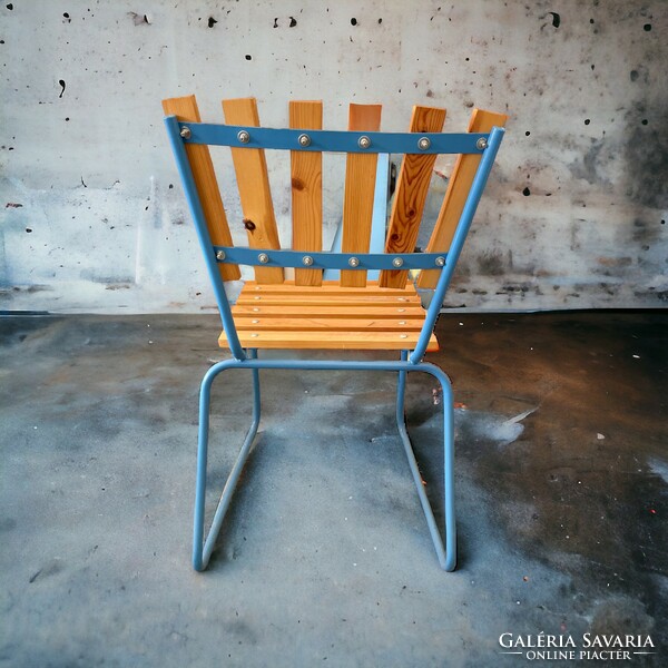Retro refurbished Balaton beach chairs