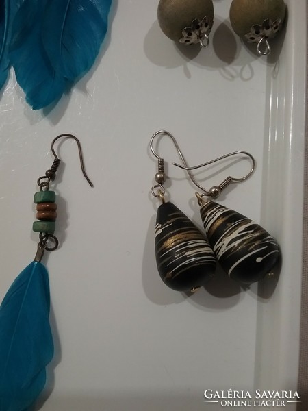 Retro earrings, pendant