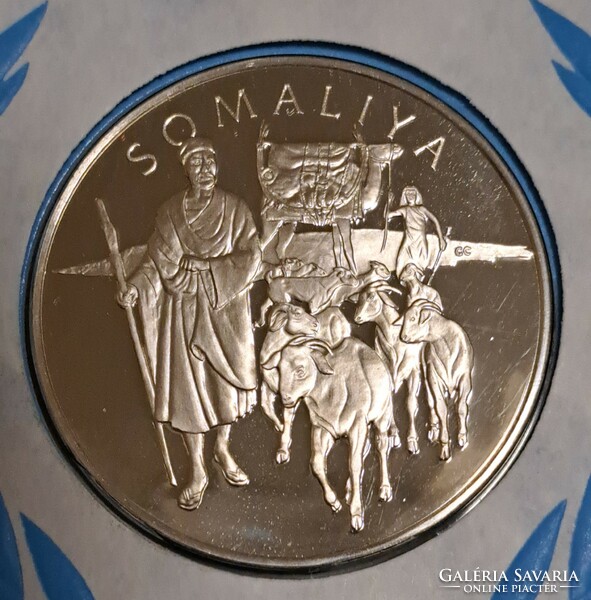 0,925 ezüst (Ag) emlékérem  Szomália proof, PP G/