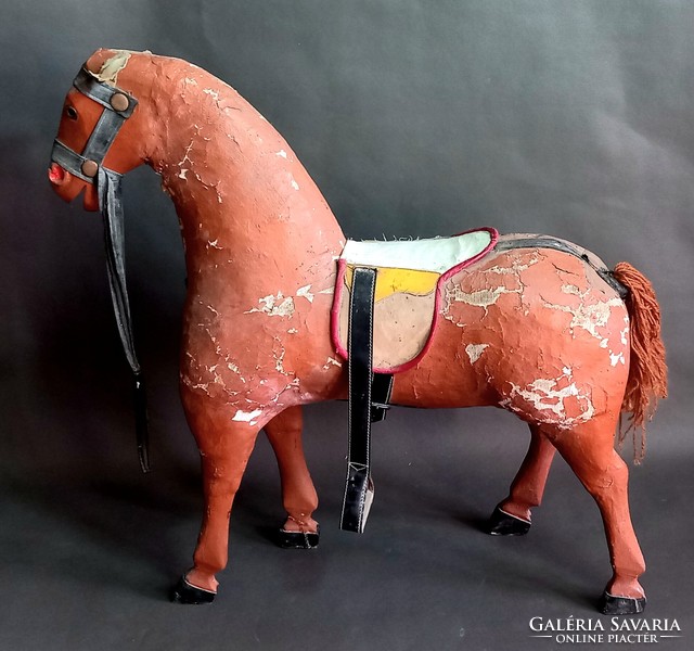 Huge paper mache horse antique negotiable art deco design