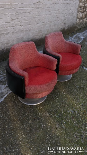 Hungarian retro swivel armchairs