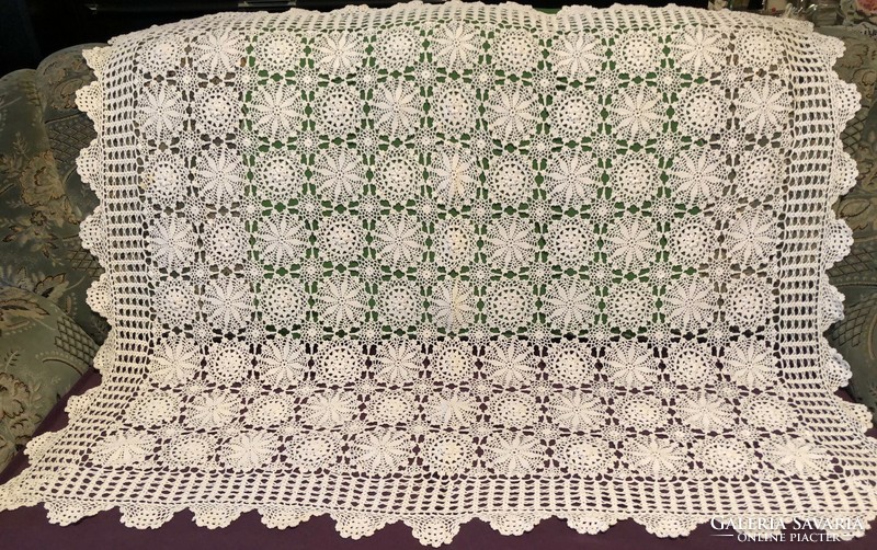 Beautiful crocheted tablecloth, handmade