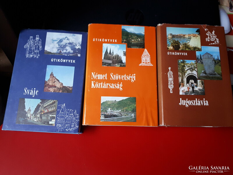 Panoráma útikönyvek, Svájc,  Német Szövetségi Köztársaság, Jugoszlávia, 800 Ft/db