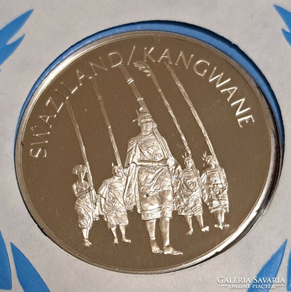 0.925 Silver (ag) commemorative medal Swaziland, proof, pp g/