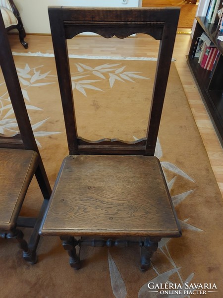 Oak chairs of French origin