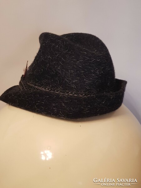 Old London hunting hat rabbit fur