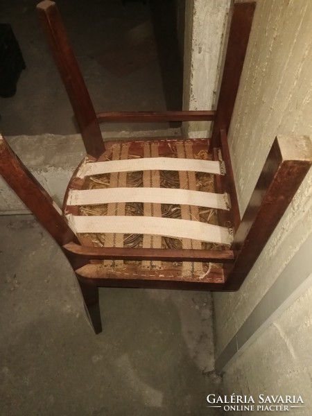 Hagyatékból retró rugos Kárpitos étkező szék art deco 30000ft óbuda ülés magasság 45cm ülés méret 45