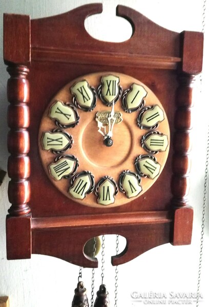 Wall clock with a toaster