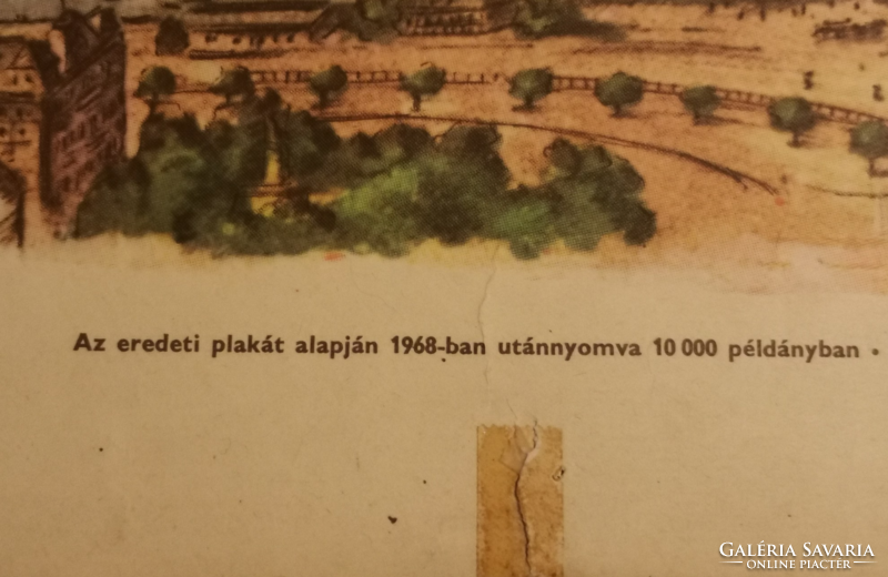 Régi, retro nagyméretű reklám plakát 1968