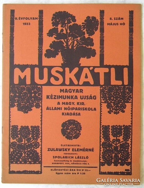 Zulawsky Elemérné: Muskátli 1933