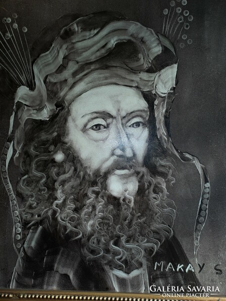 Portrait of a man in Saxon Endre style