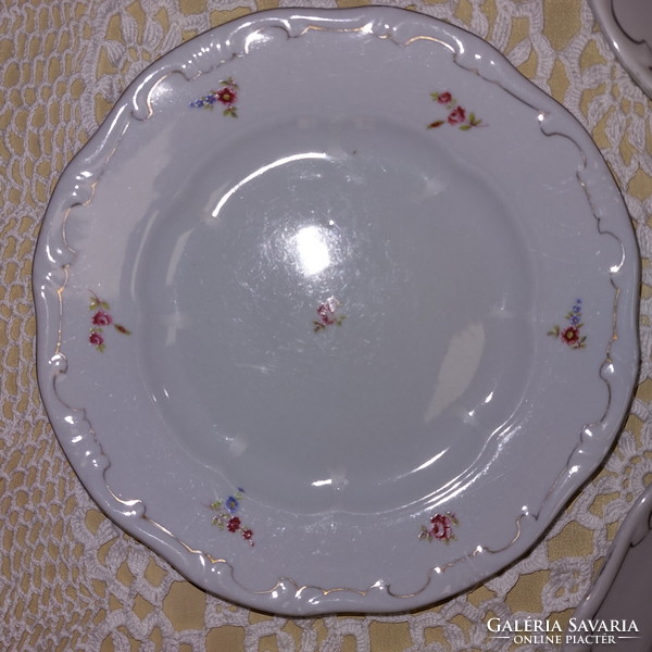 Zsolnay porcelain flower plates