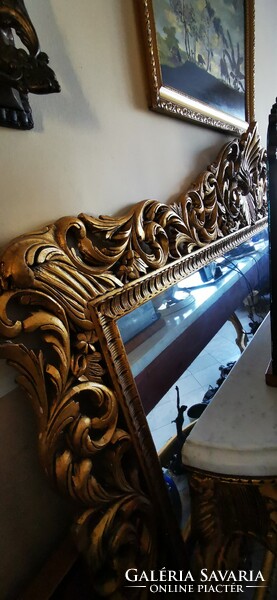 Óriási Kastély bútor - Konzolasztal tükörrel