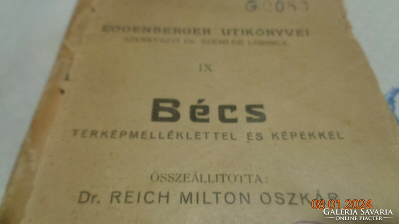 Bécs ,  idegenforgalmi könyvecske , úti könyv   az 1900. évek elejéről  ,