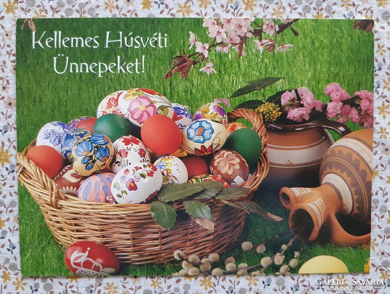 Húsvéti postatiszta képeslap üdvözlőlap