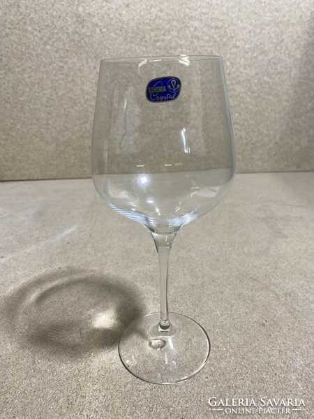 Crystal wine glass, size 24 x 10 cm. Bohemia. 2176