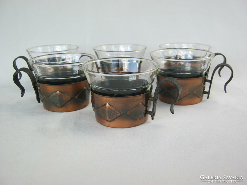 Retro craftsman set of 6 glasses