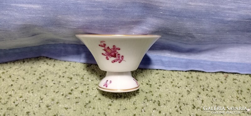 Rare, special, Herend cup, bowl, bowl, vase. Apponyi purple purple, small vase.