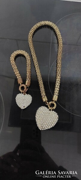 Sweet gold-plated necklace set